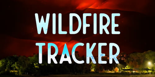 Picture 
                  containing the text 'Wildfire Tracker' that links to their website.